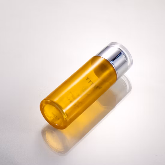 Emballage de luxe pour soins de la peau, pot rond vide en verre pour cosmétiques, pompe à Lotion de Toner, compte-gouttes d'huile corporelle, bouteille en verre