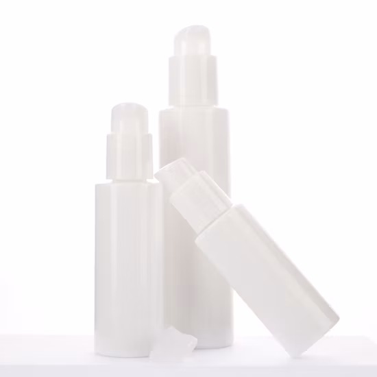 Personnalisez l'emballage cosmétique de soin de la peau d'opale de 30ml 50ml 50g réglé des pots et des bouteilles cosmétiques en verre